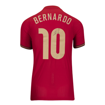 Bernardo Silva gesigneerd Portugal shirt 2020