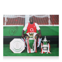 Icons Sol Campbell gesigneerde Arsenal foto