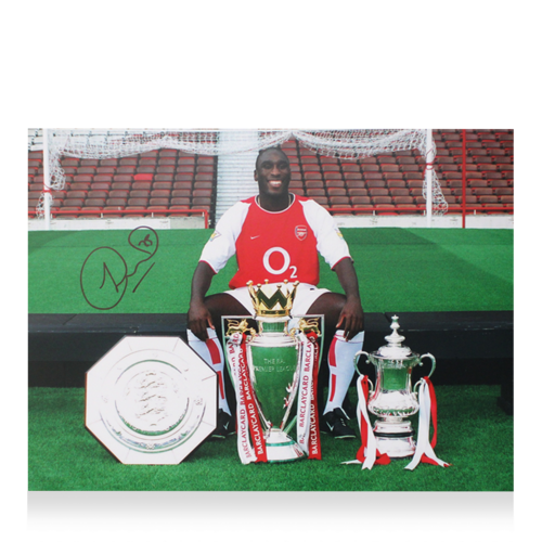 Icons Sol Campbell gesigneerde Arsenal foto