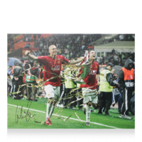 Icons Wes Brown gesigneerde Manchester United foto