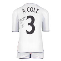 Icons Ashley Cole gesigneerd Engeland shirt 2002