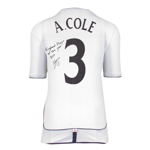 Icons Ashley Cole gesigneerd Engeland shirt 2002