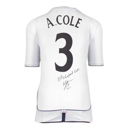 Ashley Cole gesigneerd Engeland shirt 2002
