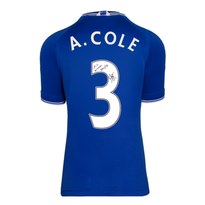 Ashley Cole gesigneerd Chelsea retro shirt 2000