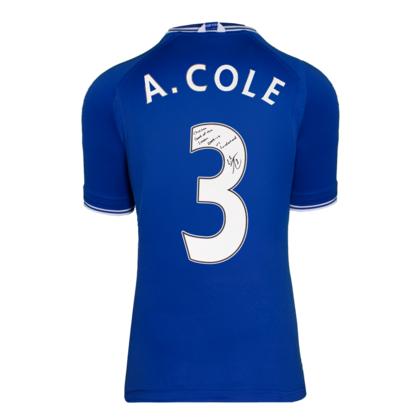 Ashley Cole gesigneerd Chelsea retro shirt 2000