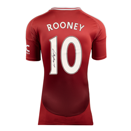 Icons Wayne Rooney gesigneerd Manchester United shirt 2024-25