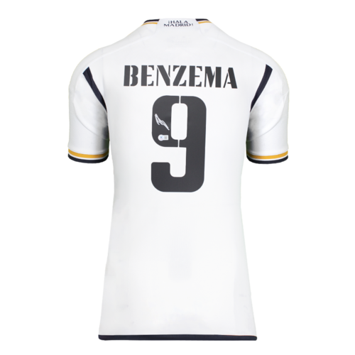 Icons Karim Benzema gesigneerd Real Madrid CF shirt 2023-24