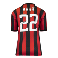 Icons Kaka gesigneerd AC Milan retro shirt