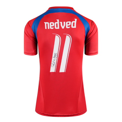 Pavel Nedved gesigneerd Tsjechië shirt 2006-08
