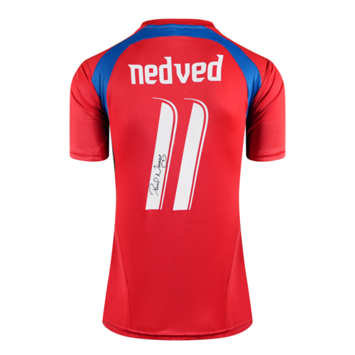 Icons Pavel Nedved gesigneerd Tsjechië shirt 2006-08