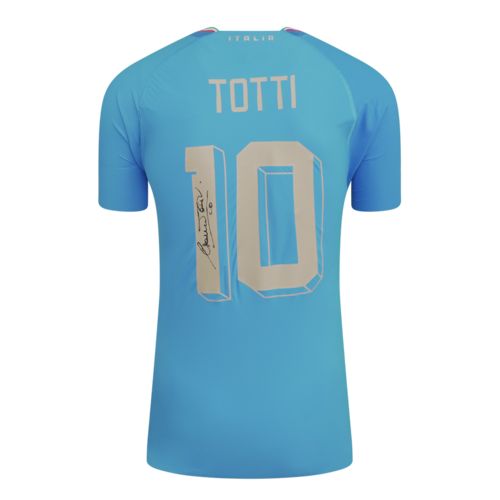 Icons Francesco Totti gesigneerd Italië shirt 2022-23