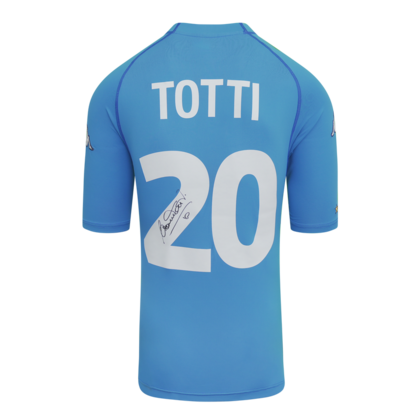 Francesco Totti gesigneerd Italië shirt 2000-01