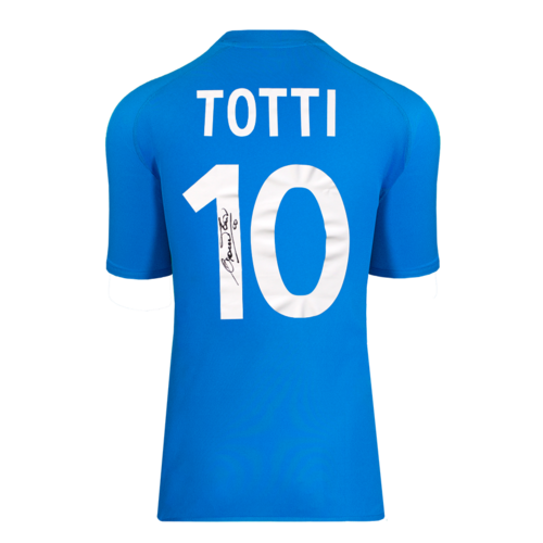 Icons Francesco Totti gesigneerd Italië shirt 2002