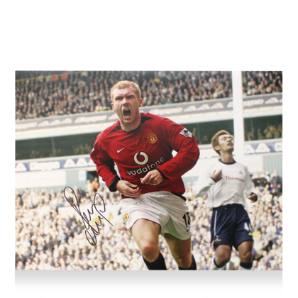 Paul Scholes gesigneerde Manchester United foto