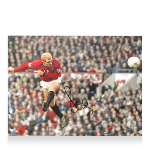 Icons Paul Scholes gesigneerde Manchester United foto
