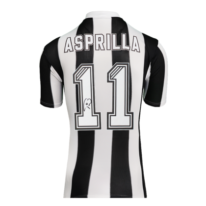 Faustino Asprilla gesigneerd Newcastle United shirt 1995-96