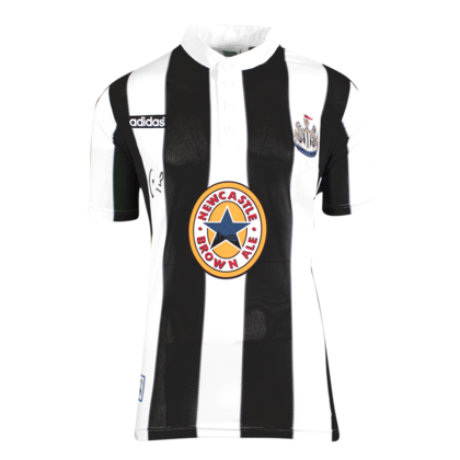 Faustino Asprilla gesigneerd Newcastle United shirt 1995-96