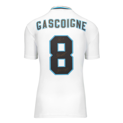 Paul Gascoigne gesigneerd Engeland shirt 1996