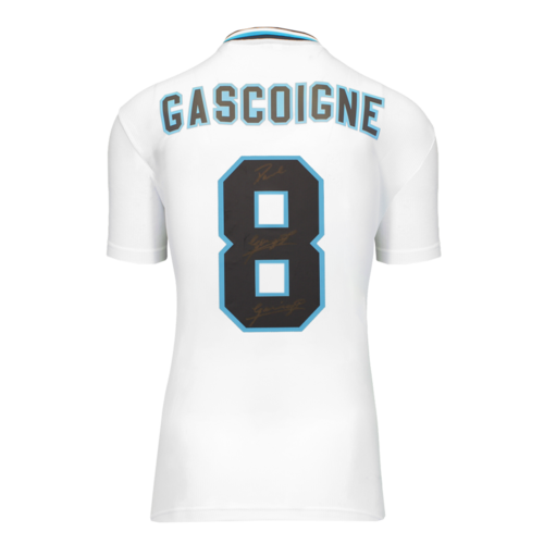Icons Paul Gascoigne gesigneerd Engeland shirt 1996