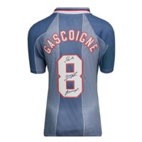Icons Paul Gascoigne gesigneerd Engeland shirt 1996