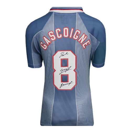 Icons Paul Gascoigne gesigneerd Engeland shirt 1996