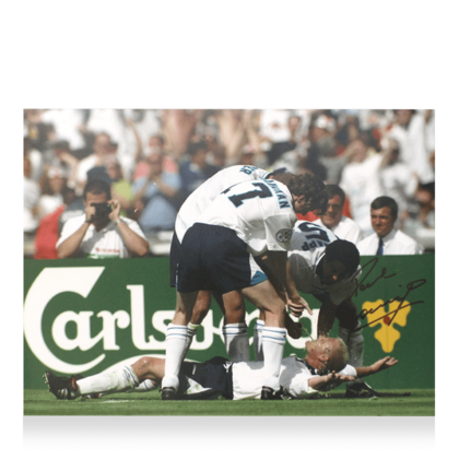 Paul Gascoigne gesigneerde Engeland foto