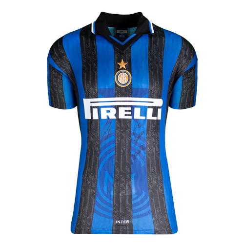 Icons Javier Zanetti gesigneerd Internazionale shirt 1998