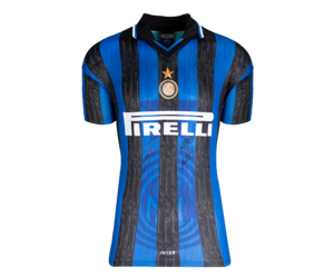 インテル ザネッティ J. ZANETTI 4番 シャツ Javier Zanetti gesigneerd Internazionale shirt 1998 | De Hand Van