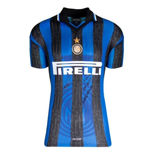 Icons Javier Zanetti gesigneerd Internazionale shirt 1998