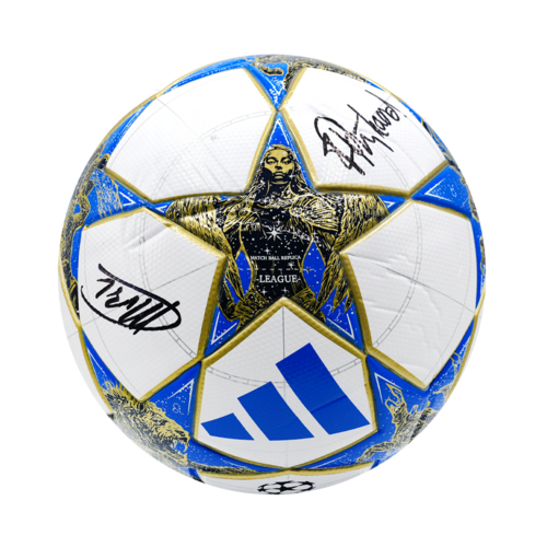 Icons Van Basten en Rijkaard gesigneerde voetbal