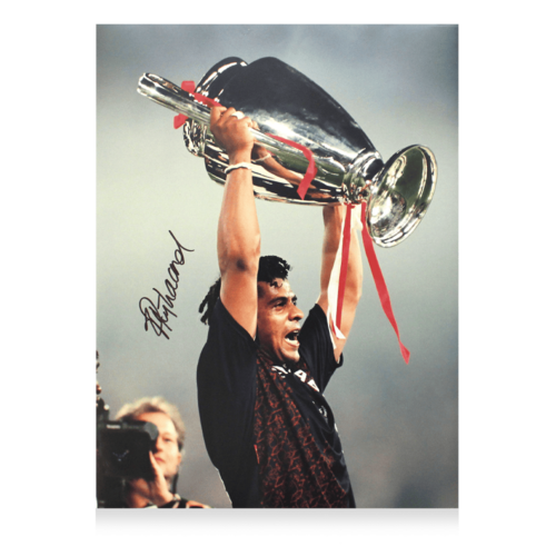 Icons Frank Rijkaard gesigneerde AC Milan foto