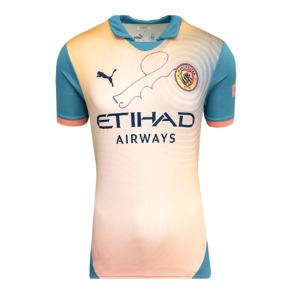 Noel Gallagher gesigneerd Manchester City shirt 2024-25