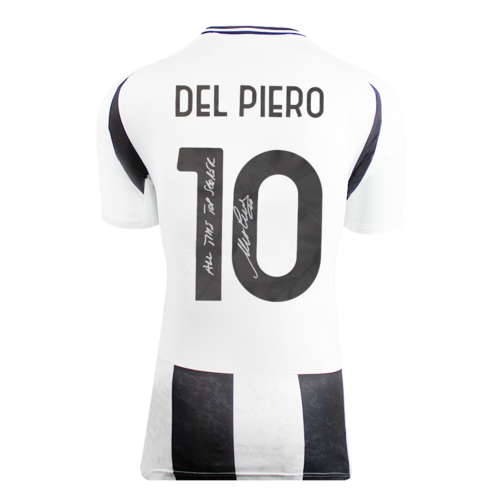 Icons Alessandro Del Piero gesigneerd Juventus shirt 2024-25