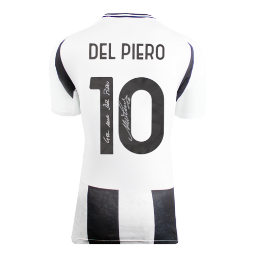 Icons Alessandro Del Piero gesigneerd Juventus shirt 2024-25
