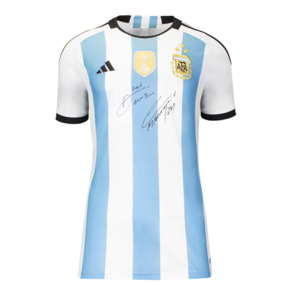 Lautaro Martinez gesigneerd Argentinië shirt 2022
