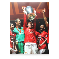 Icons Wayne Rooney gesigneerde Manchester United foto