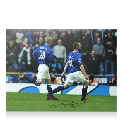 Wayne Rooney gesigneerde Everton foto