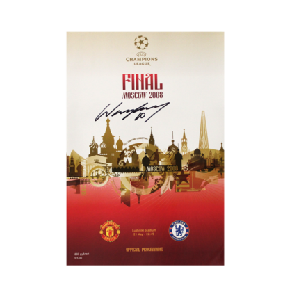 Wayne Rooney gesigneerd Manchester United programmaboekje