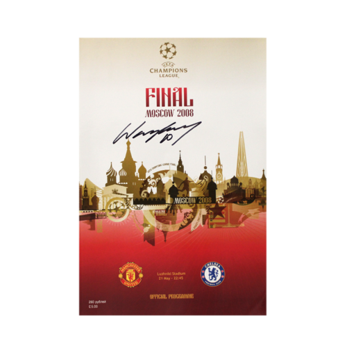 Icons Wayne Rooney gesigneerd Manchester United programmaboekje