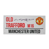 Icons Wayne Rooney gesigneerd Manchester United straatnaambordje