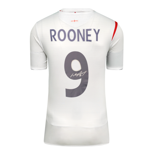 Icons Wayne Rooney gesigneerd Engeland shirt 2005-07