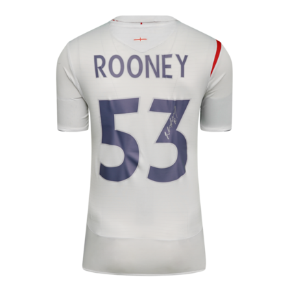 Wayne Rooney gesigneerd Engeland shirt 2005-07