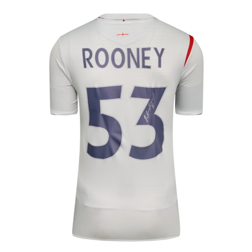 Icons Wayne Rooney gesigneerd Engeland shirt 2005-07