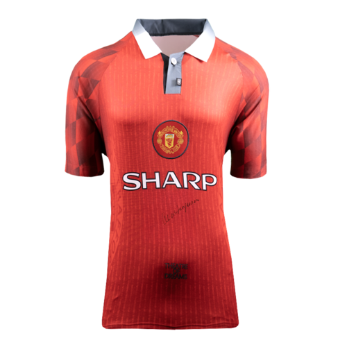 Icons Alex Ferguson gesigneerd Manchester United shirt 1996