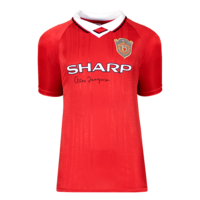 Icons Alex Ferguson gesigneerd Manchester United shirt 1999