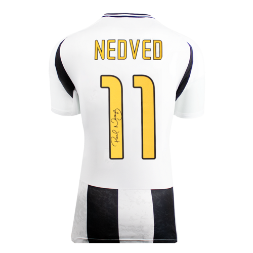 Icons Pavel Nedved gesigneerd Juventus shirt 2024-25