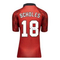 Icons Paul Scholes gesigneerd Manchester United shirt 1996