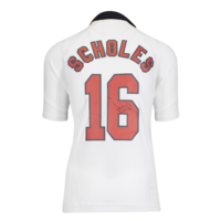 Icons Paul Scholes gesigneerd Engeland shirt 1998