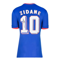 Icons Zinedine Zidane gesigneerd Frankrijk shirt 2024