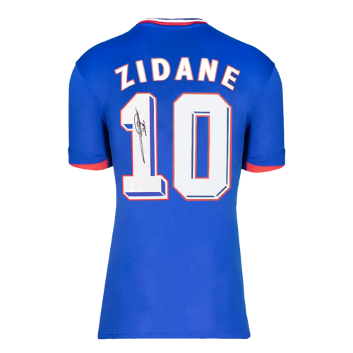 Icons Zinedine Zidane gesigneerd Frankrijk shirt 2024